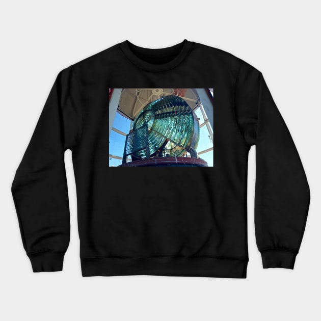 Phare de St Mathieu - Lentille de Fresnel Crewneck Sweatshirt by rollier